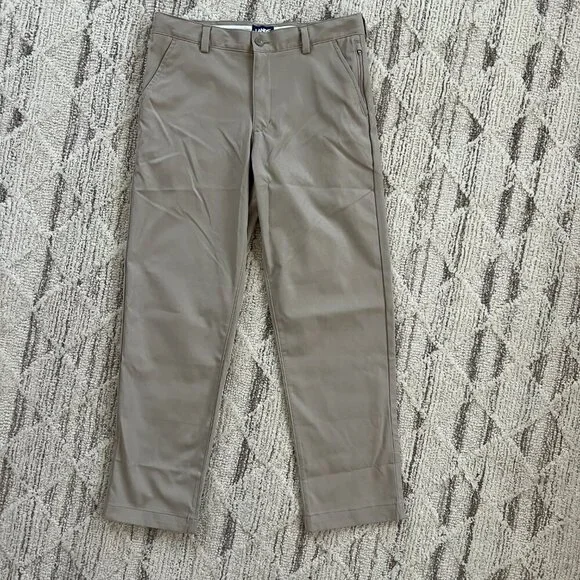 NWOT - Lands End 14H Husky Active Performance Boys Chino Pants - Khaki - Picture 2 of 8